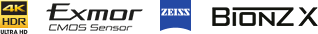 4K - Exmor - Zeiss - Bionz X