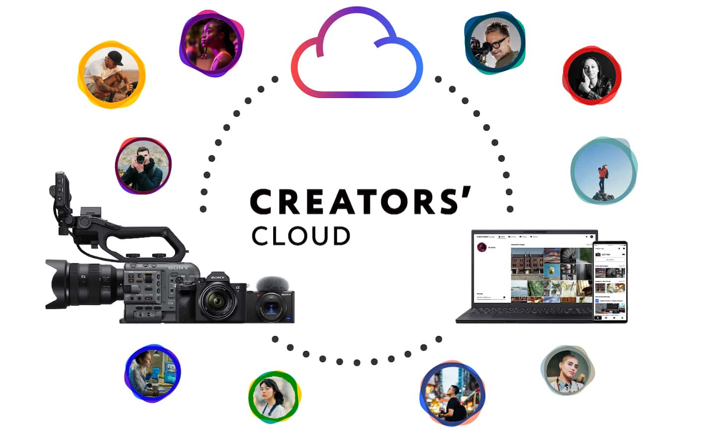 Ilustración del concepto Creators' Cloud